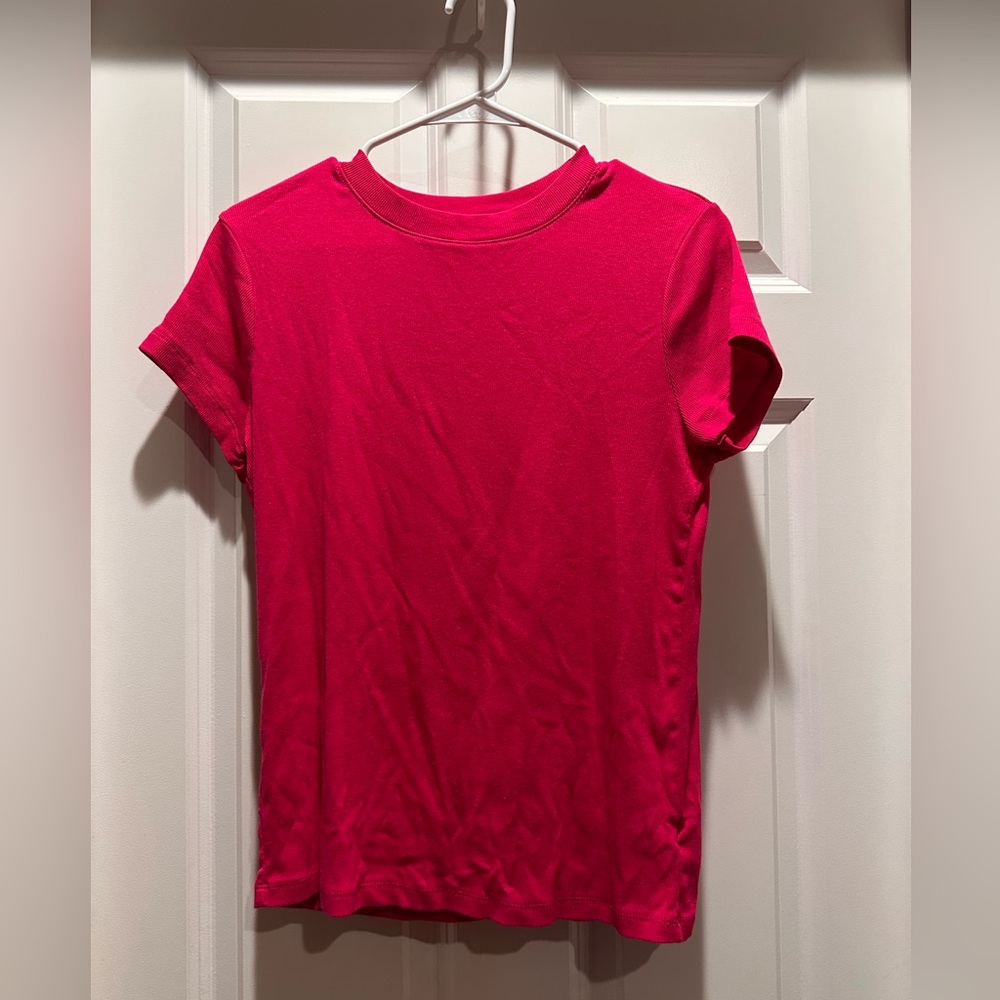 A New Day Hot Pink Short Sleeve Shirt